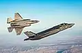 Zwei F-35I Adir der 116. Staffel „The Southern Lions“ (Löwen-Symbol am Heck) aus Nevatim