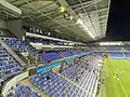 Das Tehelné Pole Stadion vor einem Qualifikationsspiel der UEFA Europa League 2021/22 zwischen Slovan Bratislava und dem Lincoln Red Imps FC