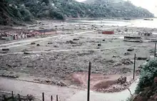 Das fast völlig zerstörte Zentrum von Corral – Foto vom Herbst 1960.