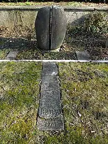 Theo Eble (1899–1974) Künstler, Maler, Grafiker, Glasmalerei, Fresko, Grab auf dem Friedhof Hörnli, Riehen, Basel-Stad