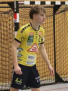 Theo Straub beim Spiel der Rhein-Neckar Löwen II vs. Wölfe Würzburg
