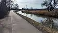 EV 9 bei Baden, Niederösterreich als Thermenradweg am Wiener Neustädter Kanal