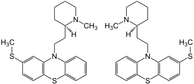 Strukturformeln von (±)-Thioridazin