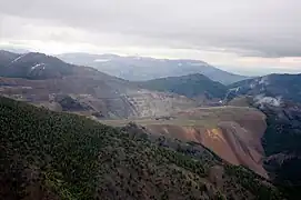 Blick auf die Thompson Creek Mine
