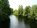 Blick von der Brücke (flussabwärts)