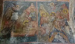 Fresken der Beweinung Christi und Anastasis