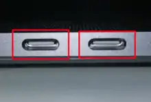 Thunderbolt-3-Anschlüsse