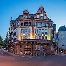 Hotel Kaiserhof am Beginn der Wartburgallee