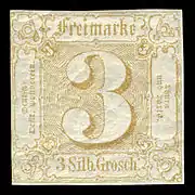 3 Silbergroschen von 1863
