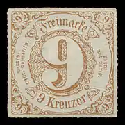 9 Kreuzer von 1866 (54I)