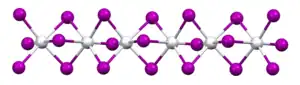 Struktur von Titan(III)-iodid