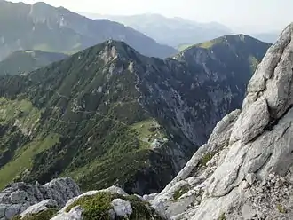 Blick auf das Stripsenjoch mit Stripsenjochhaus und Stripsenkopf