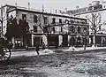 Die Tiefenhöfe 1889 an der Bahnhofstrasse vor dem Abbruch