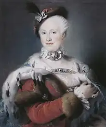 Maria Ludovica von Spanien mit Hermelin und Zobel (1763)