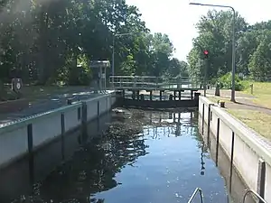 Tiergartenschleuse, Oranienburg, Unterhaupt