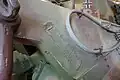 Verzapfte verschweißter Stahl an Tiger II (jeweils 80 mm)
