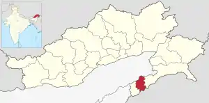 Lagekarte des Distrikts