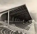 Die Nordtribüne des alten Tivoli (Jänner 1955)