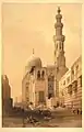 Grabmoschee Sultan Qaitbays auf einem Gemälde von David Roberts