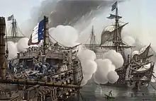 Bei der Vernichtung der Mittelmeerflotte vor Abukir (1798) fiel auch Admiral Brueys