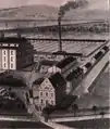 Industriegelände mit Verwaltungsgebäude am Leimbach (1925)