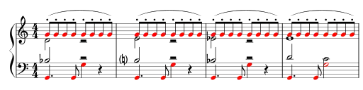 Modulation per tonzentraler Einführung