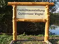 Eingangsschild vom Opfermoor Vogtei