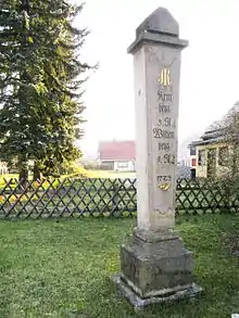 Halbmeilensäule in Eisenhammer