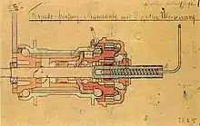 Entwurf der Torpedo-2-Gang-Nabe von 1905
