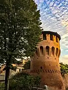 Einer der vier Stadttürme der Stadtmauern