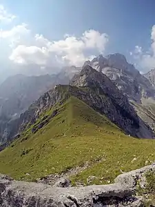 Blick von Norden auf die Torscharte