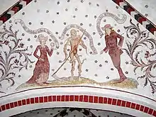 Fresko in der St. Marien-Kirche, Loxstedt, 15.&nbsp;Jahrhundert.