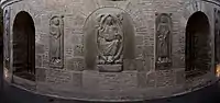 St-Sernin (Toulouse): untere Arkade des Chorumgangs