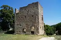 Turm der früheren Burg Bocsozel