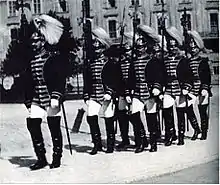 Die Trabantenleibgarde des Kaisers von Österreich, etwa 1900