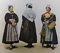 Frauentrachten-Rekonstruktionen der Saar-Mosel-Region der Gesellschaft für nützliche Forschungen zu Trier aus dem Jahr 1901