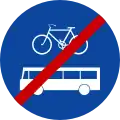 Ende der ausschließlichen Durchfahrt von Bussen, Oberleitungsbussen und Fahrrädern