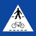 Fußgänger- und Radfahrerüberweg