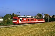 Pendelzug mit BDe 4/4 II 613 kurz nach Saignelégier