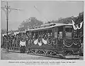 Eröffnung der elektrischen Straßenbahn in Prag mit Wagen von Ringhoffer (1897)