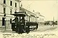 Zaloška cesta vor 1918, links das Garnisonspital