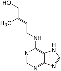 Strukturformel von trans-Zeatin