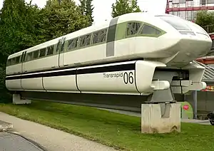 Die Sektion I des Transrapid 06 im Deutschen Museum Bonn (2016)