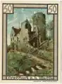 Die Burg Normannstein auf einem Notgeldschein von 1921.