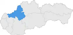 Der kraj Trenčín in der Slowakei