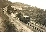 Einer der ersten Züge auf dem Zahnstangenabschnitt, 1912