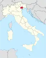 Lage innerhalb Italiens