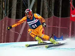 Trevor White im EC-Riesenslalom von Hinterstoder, 11. Januar 2008