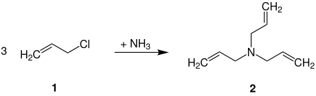 Triallylamin_Reaktionsschema