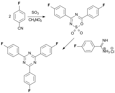 Triazin-Pigment aus PFBN